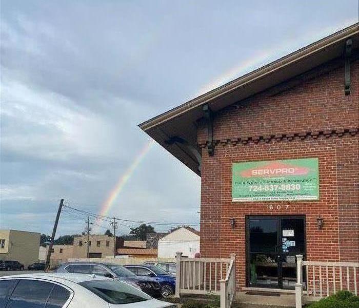 Rainbow over SERVPRO of Greensburg office